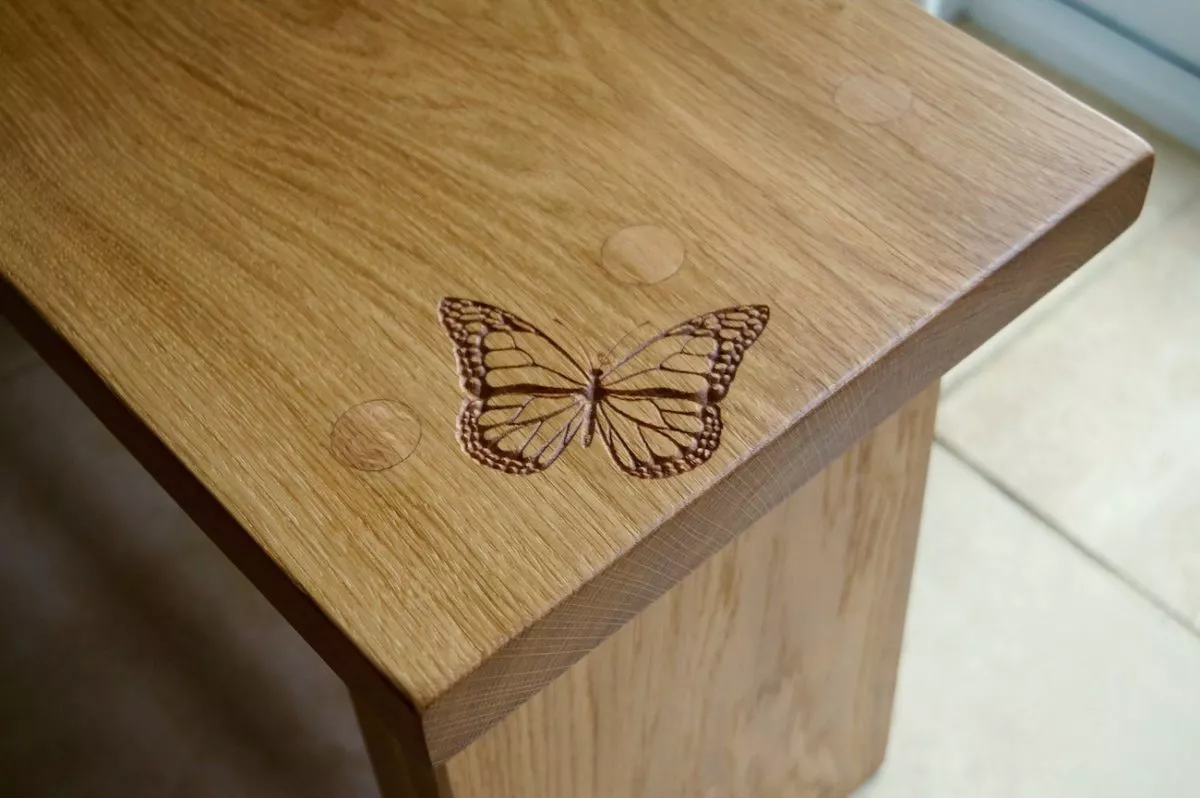 Wooden Garden Bench | MakeMeSomethingSpecial.com