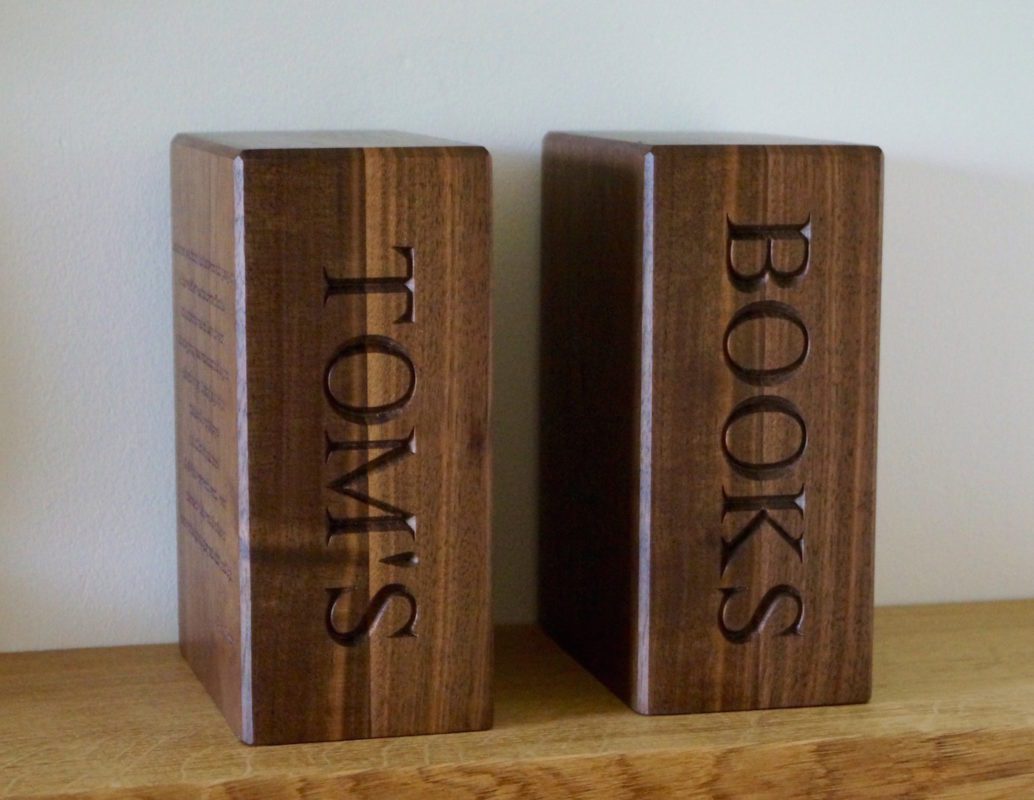 engraved-wooden-bookends-makemesomethingspecial.co.uk