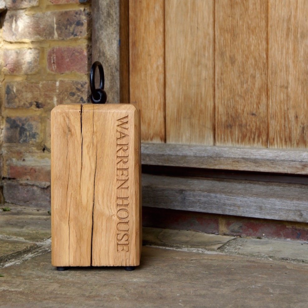 personalised oak doorstops makemesomethingspecial.com
