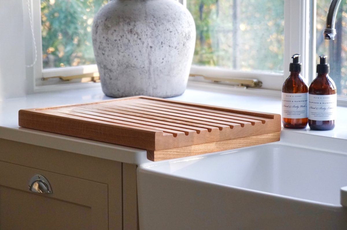 wooden board for kitchen sink