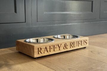 personalised-wooden-dog-bowls