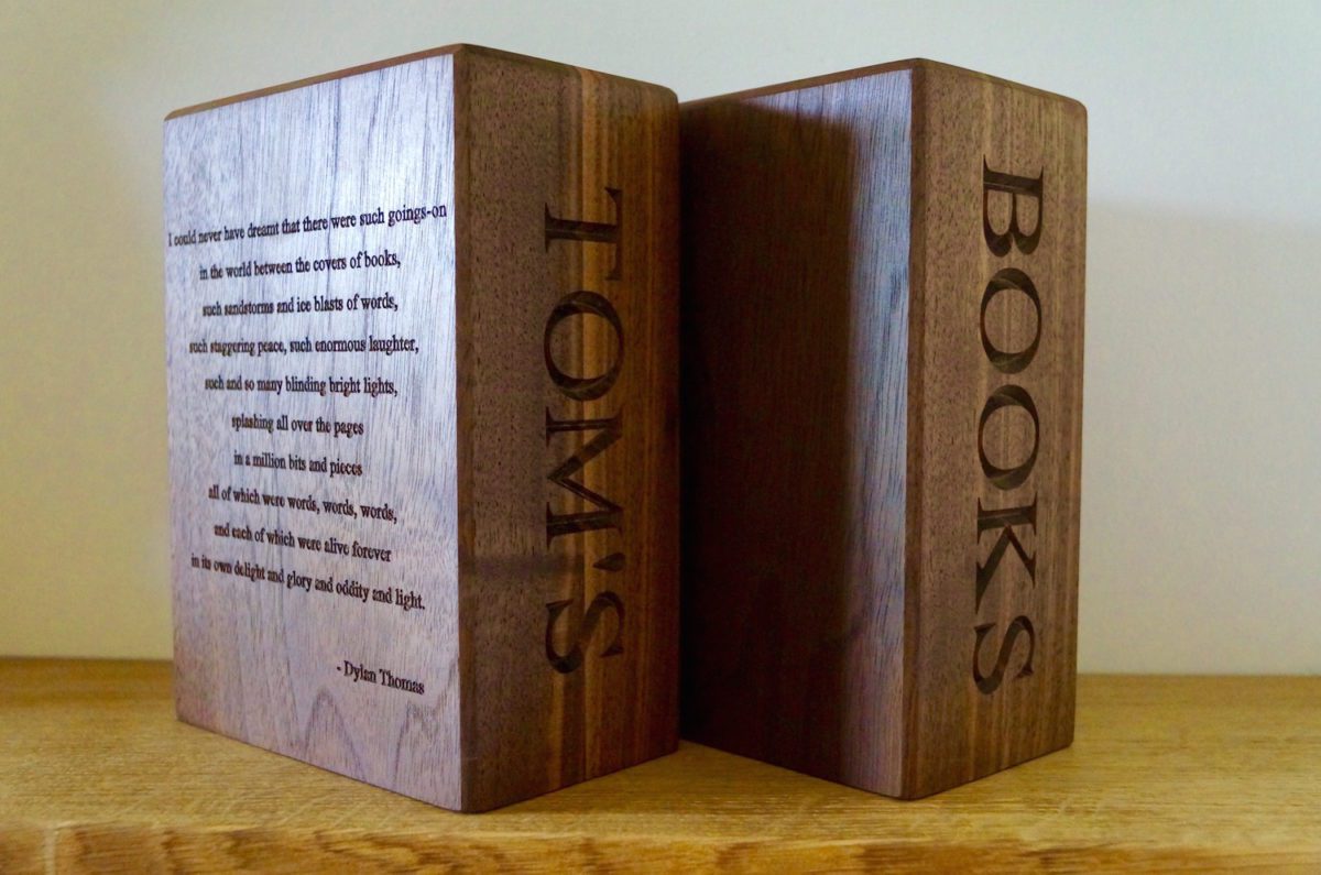 walnut-personalised-wooden-bookends-makemesomethingspecial.co.uk