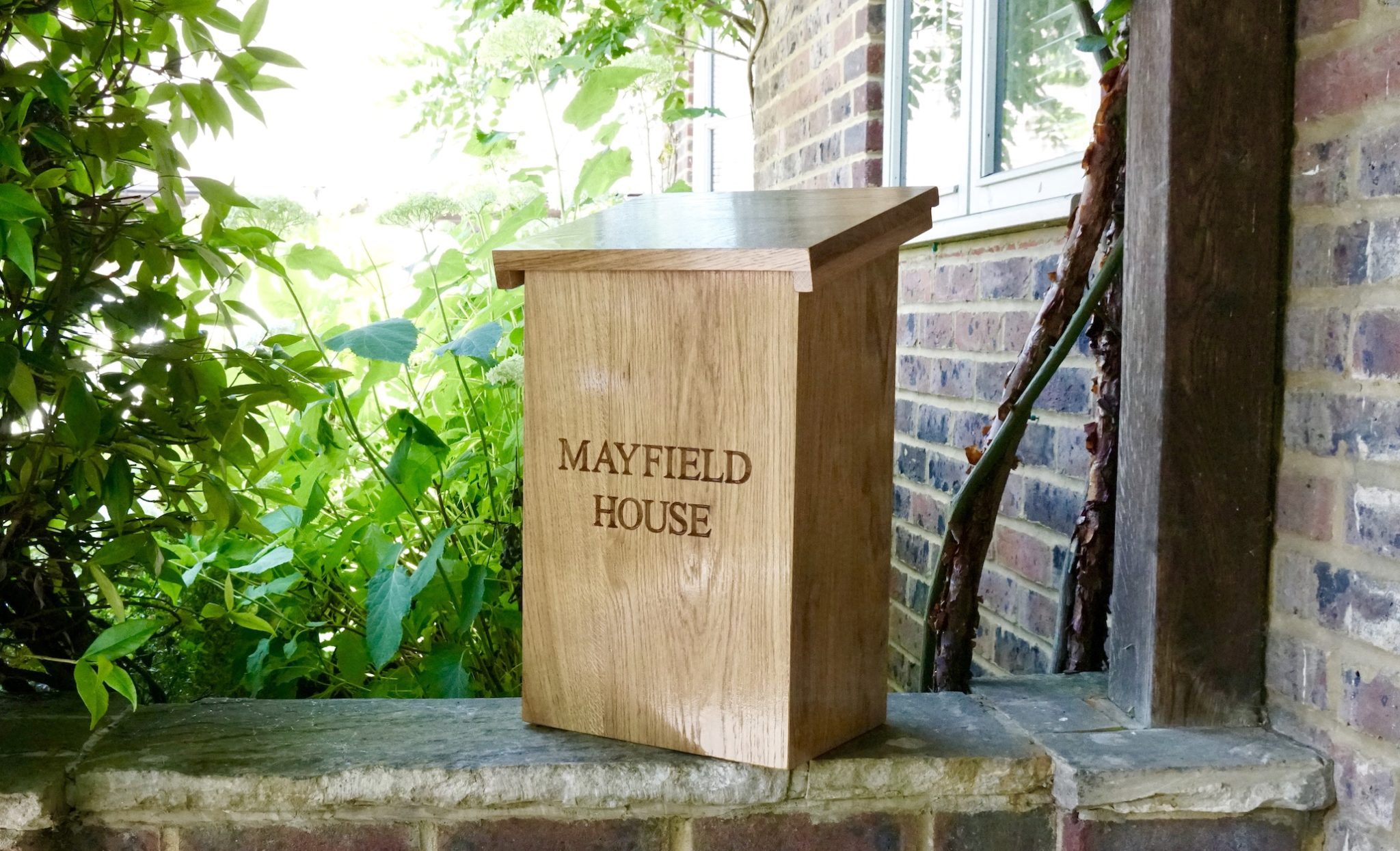 Personalised Wooden Post Box With Lock | MakeMeSomethingSpecial