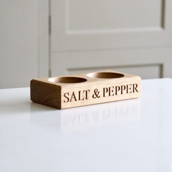 Engraved Salt and Pepper Bowls