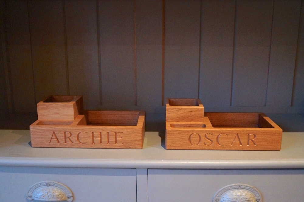Personalised Wooden Children's Desk Tidy with Pen Pot from MakeMeSomethingSpecial.com