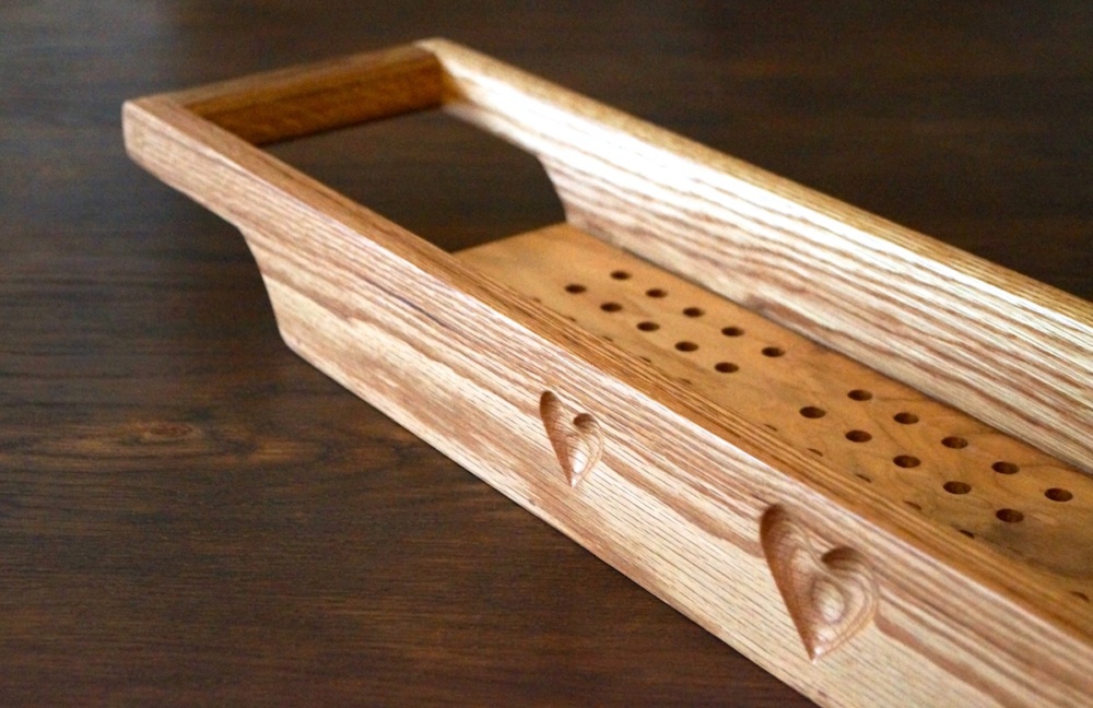Handmade Wooden Bath Rack from MakeMeSomethingSpecial.com