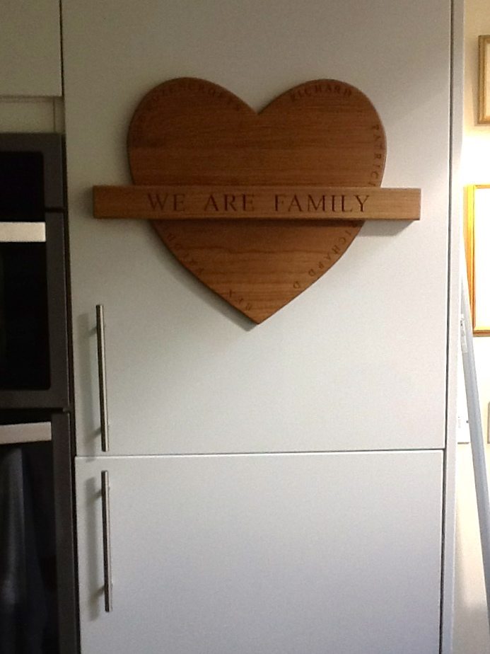 Personalised Chopping Board Wall Bracket from MakeMeSomethingSpecial.com