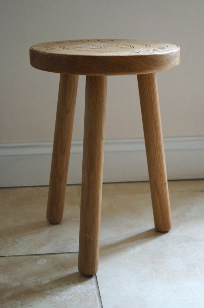 Personalised Wooden Button Stool from MakeMeSomethingSpecial.com
