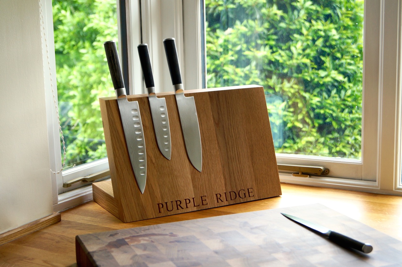Personalised Wooden Knife Holders - Makemesomethingspecial.com