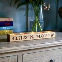 Personalised Oak Tea Light Holders