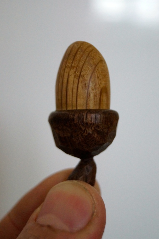 Hand Carved Oak Acorn Finial from MakeMeSomethingSpecial.com