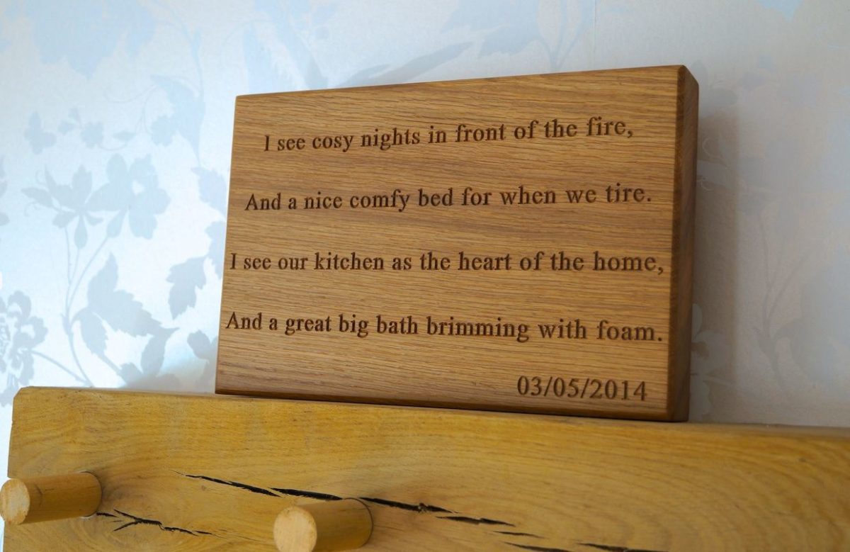 Personalised Oak Wall Plaques from MakeMeSomethingSpecial.com