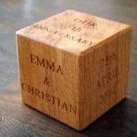 personalised 5th wedding anniversary gifts