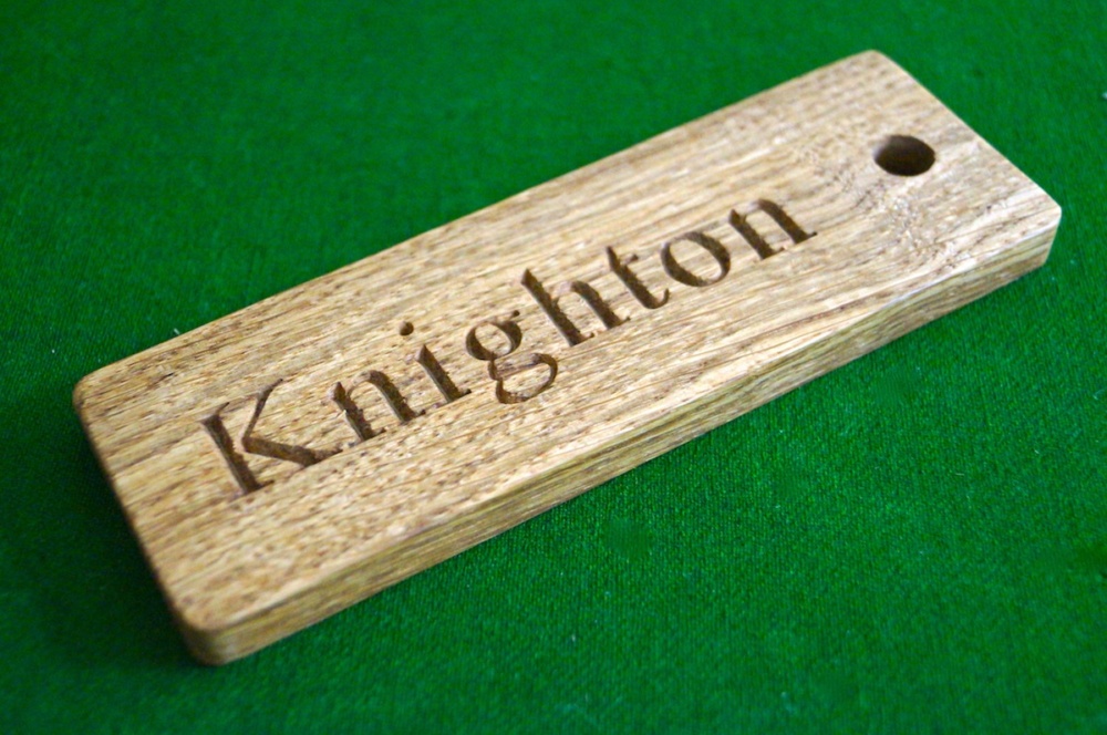 Personalised Wooden Key Ring - MMSS
