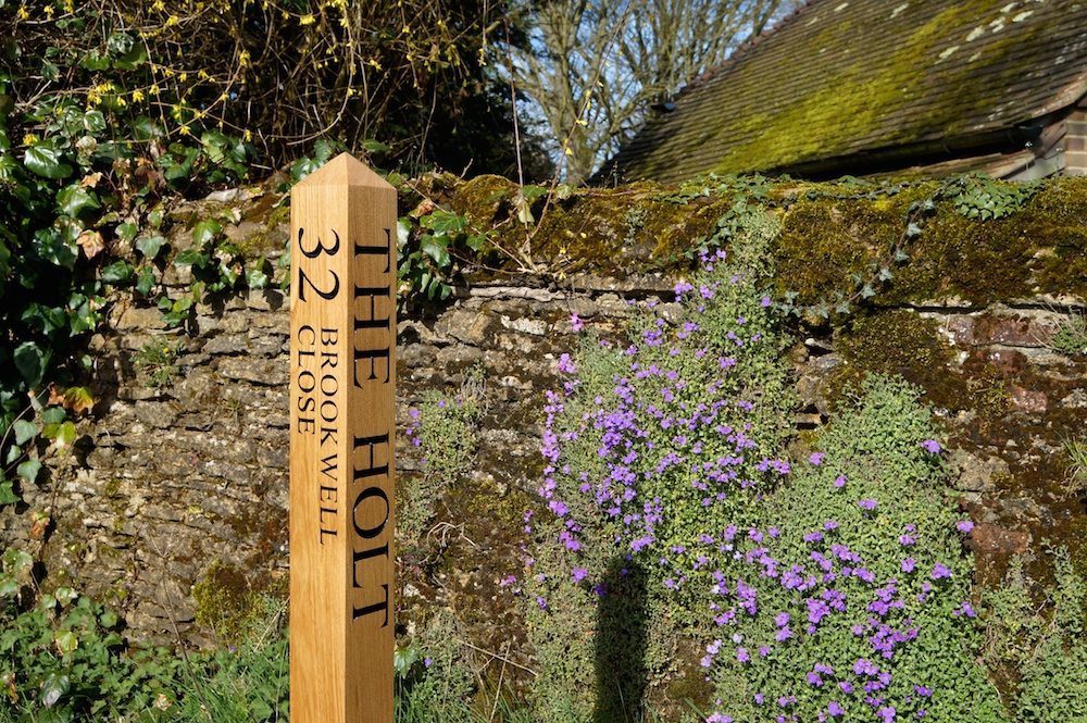 Engraved Oak Sign Posts Makemesomethingspecial Com - Wooden Wall Signs Uk
