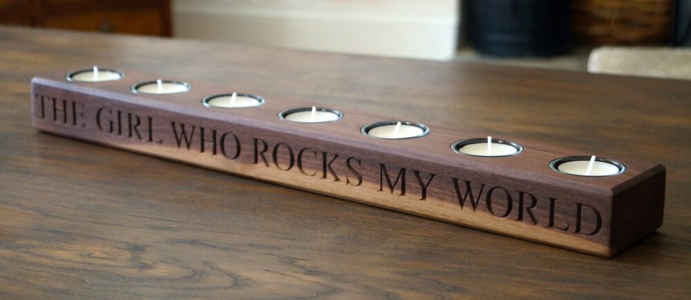 Personalised Wooden Gifts in Walnut from MakeMeSomethingSpecial.com
