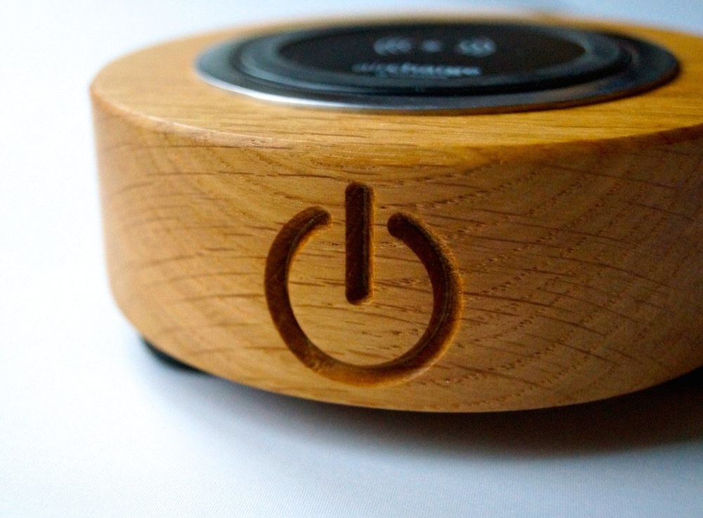 wooden wireless mobile phone chargers UK from MakeMeSomethingSpecial.com