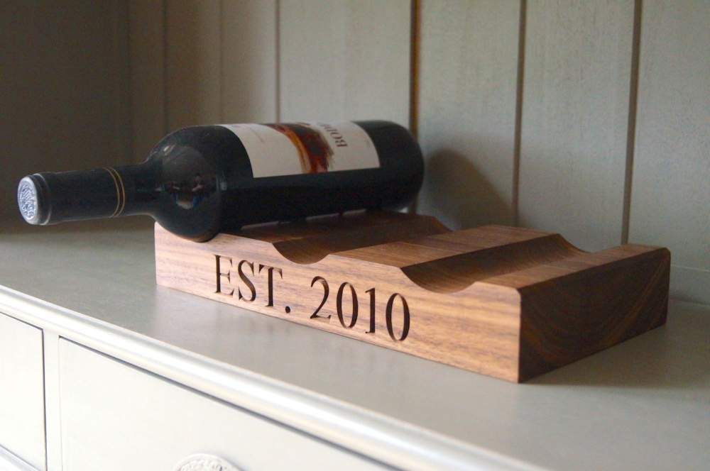 Personalised Wooden Wine Rack - Wedding Gifts from MakeMeSomethingSpecial.com