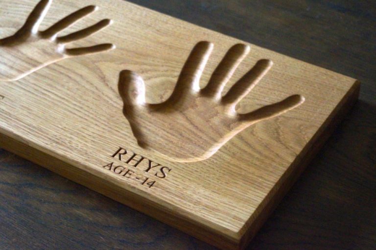 Handprint Impression Plaques | MakeMeSomethingSpecial.com