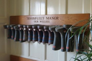 Wooden Welly Boot Holders