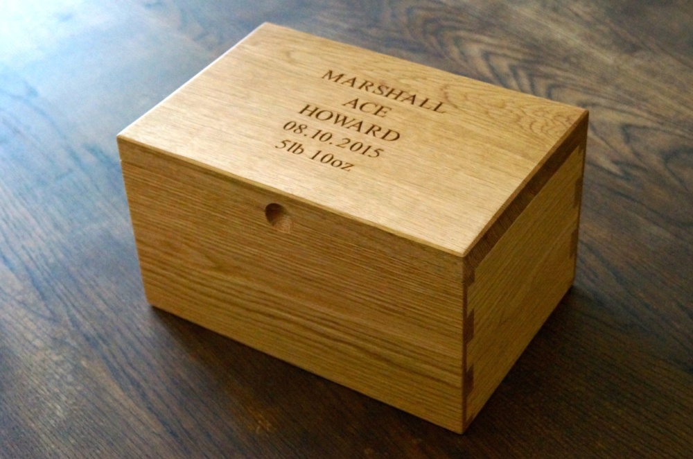 personalised wooden memory box