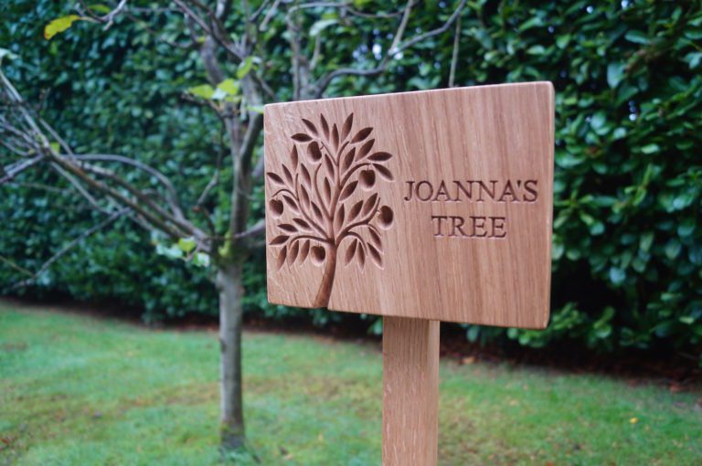 Engraved Tree Memorial Plaques
