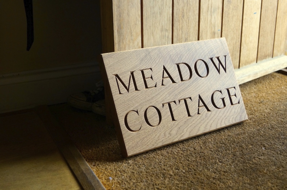 Oak House Signs Crafted by Hand in Surrey