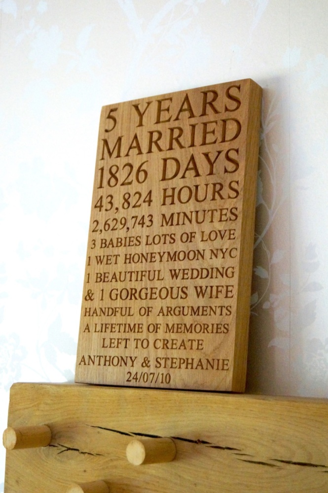 5th-anniversary-wall-plaque-makemesomethingspecial.co.uk