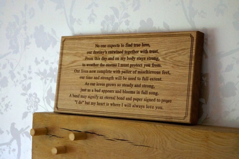 5th Anniversary Wall Plaques MakeMeSomethingSpecial
