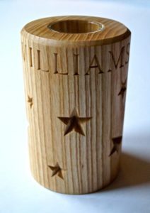 engraved-round-oak-tea-light-holders-makemesomethingspecial.co.uk