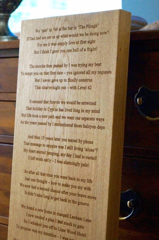 Personalised Poem Wall Plaques | MakeMeSomethingSpecial.com