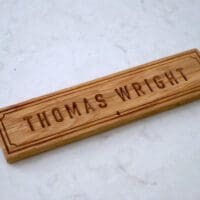 engraved-wooden-door-plate-makemesomethingspecial.com