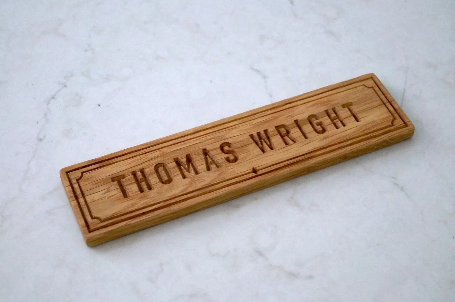 Engraved Wooden Door Name Plates | MakeMeSomethingSpecial.com