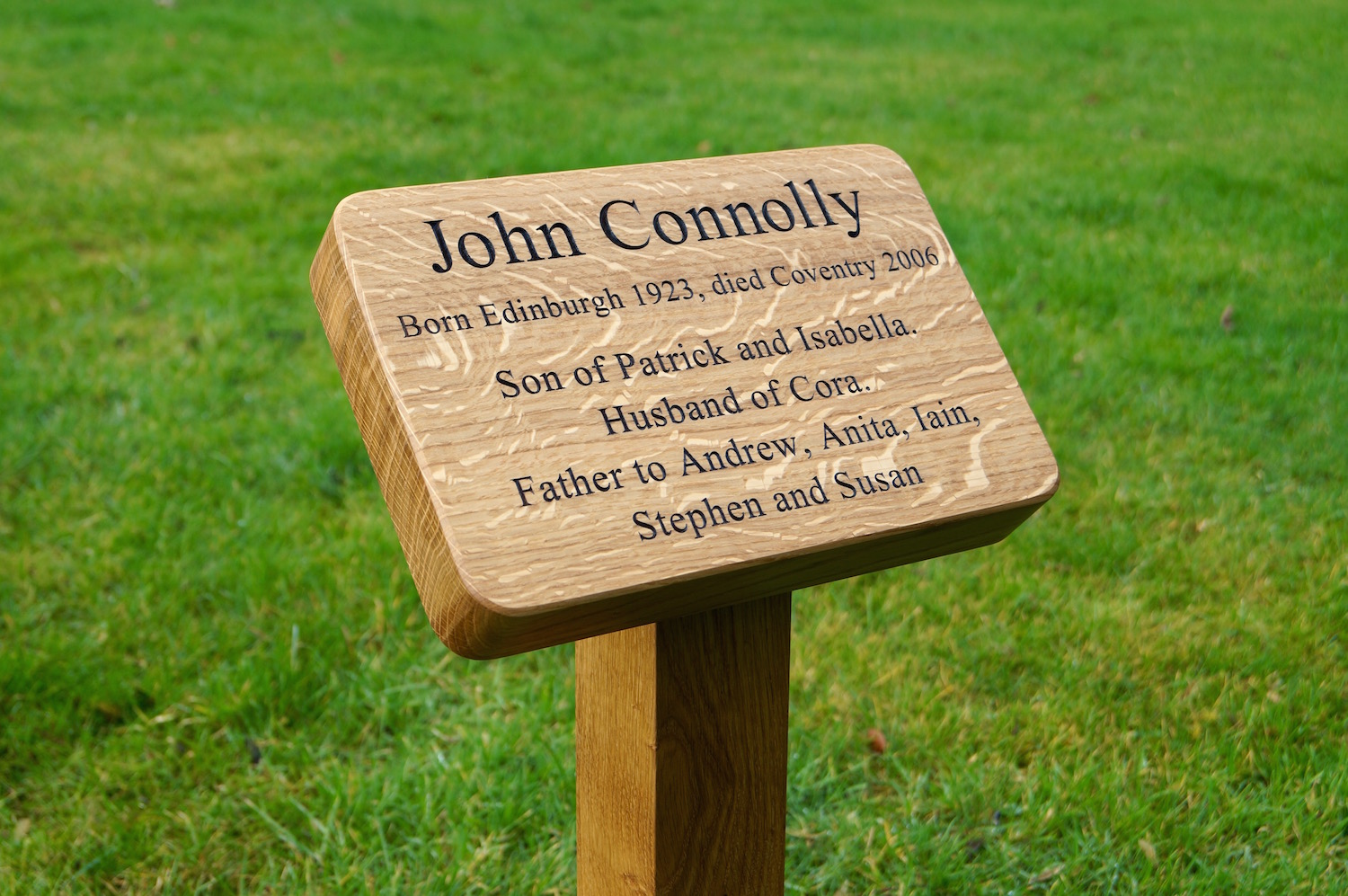 Engraved Wooden Grave Markers MakeMeSomethingSpecial com