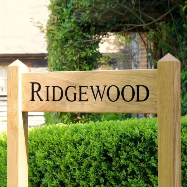 Personalised-wooden-double-post-house-sign