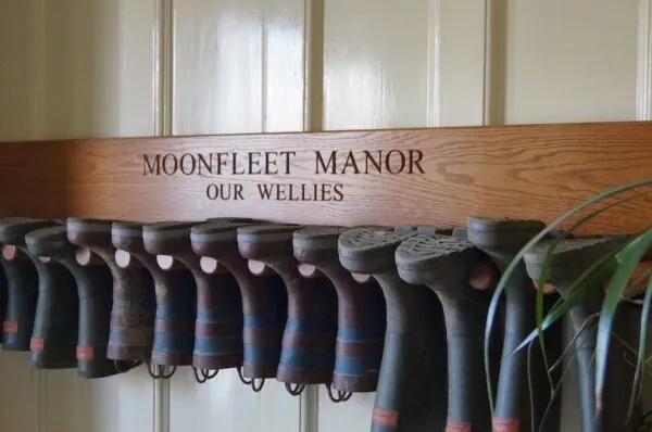 Personalised Wooden Welly Boot Rack MMSS