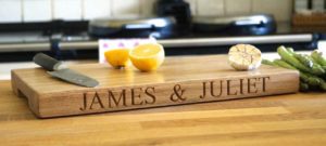 Engraved Oak Chopping Boards from MakeMeSomethingSpecial.co.uk