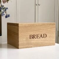 personalised-wooden-bread-bin-with-cutting-board