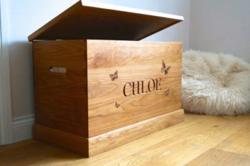 children's wooden toy boxes personalised