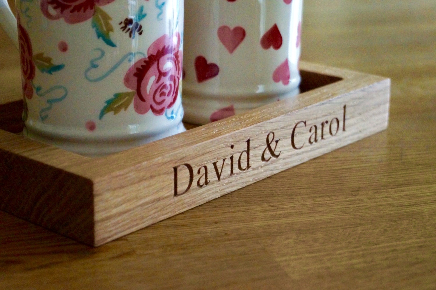 personalised-wooden-tea-cup-tray-makemesomethingspecial.com