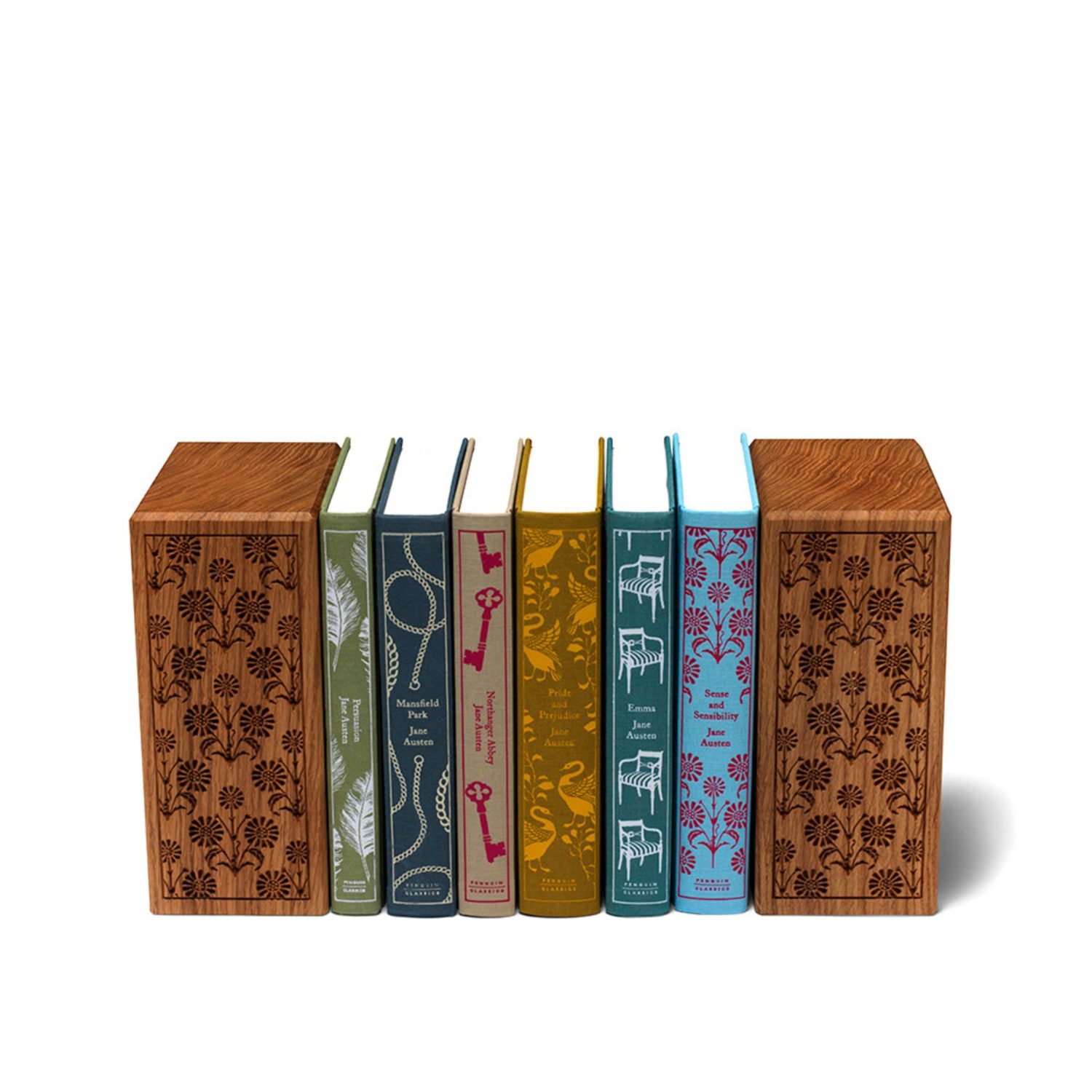 penguin-books-engraved-wooden-bookends-makemesomethingspecial.com