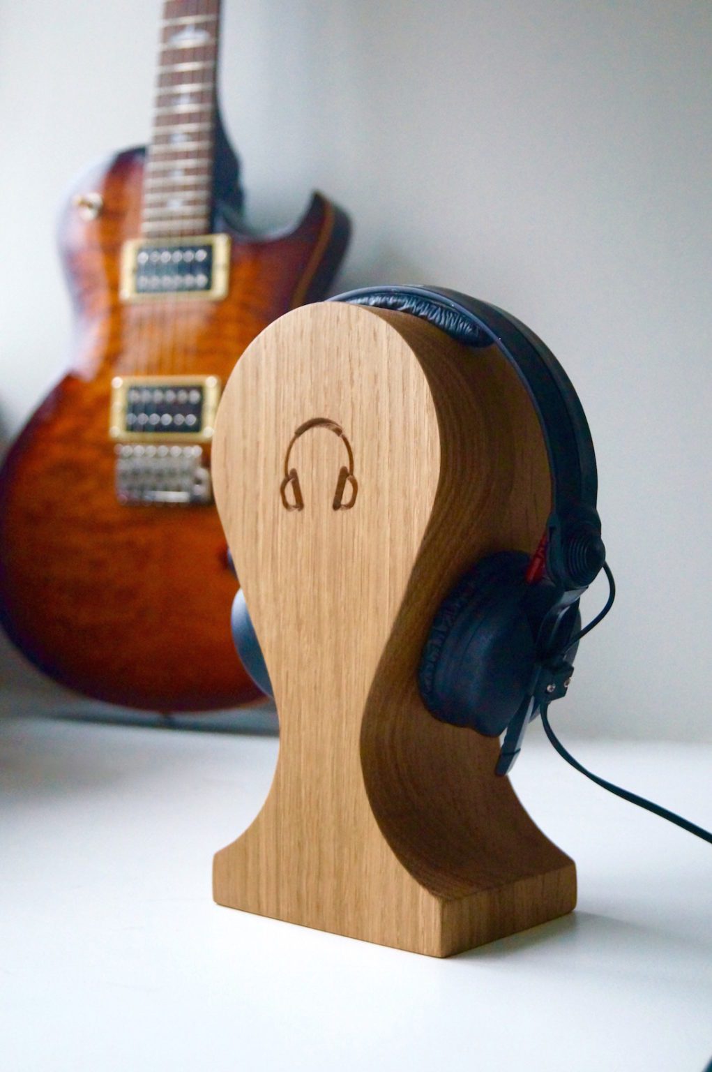 Personalised Wooden Headphone Stands