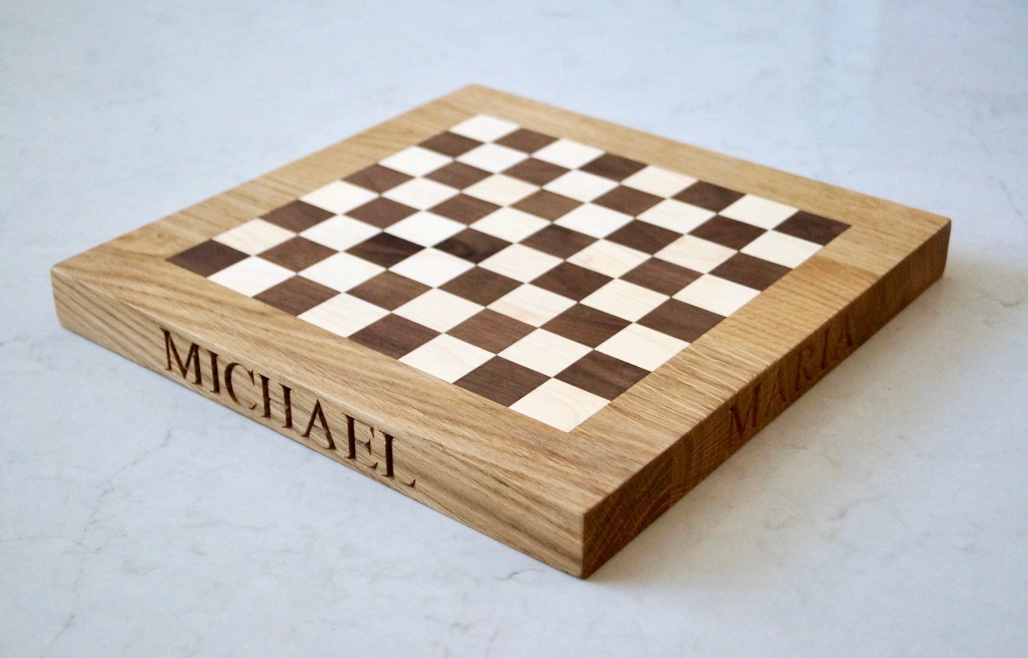 Custom hand crafted chess board only 