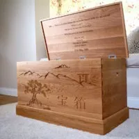 Oak best sale toy storage