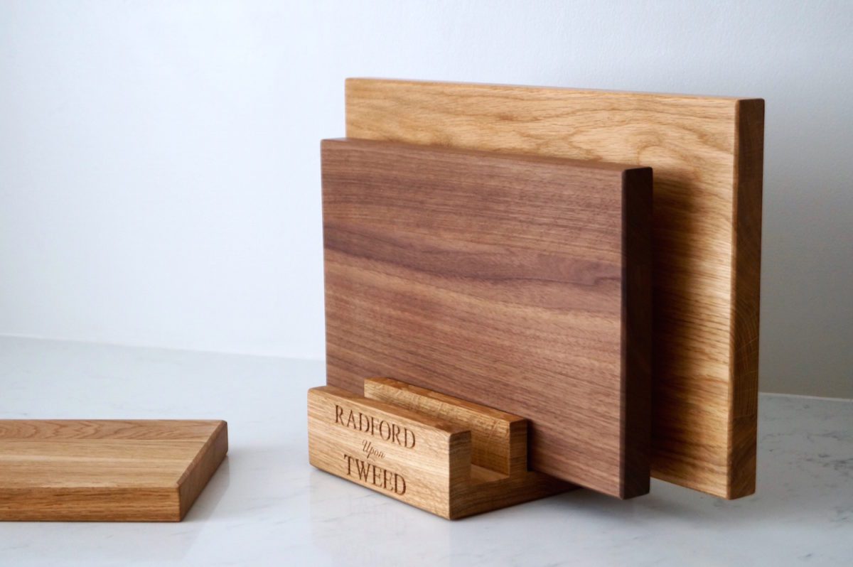Wooden Chopping Board Set With Stand MakeMeSomethingSpecial