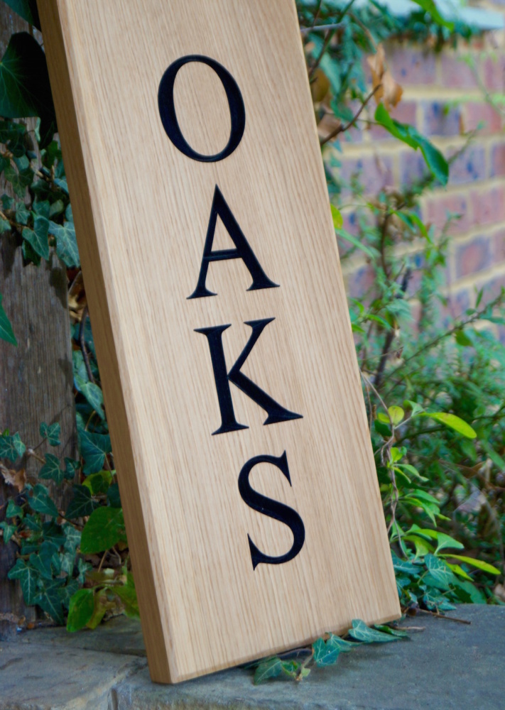 verticle-lettering-oak-house-wooden-makemesomesomethingspecial.com