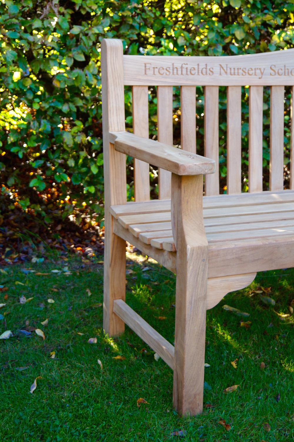engraved-wooden-bench-with-back-and-arm-rests-makemesomethingspecial.com