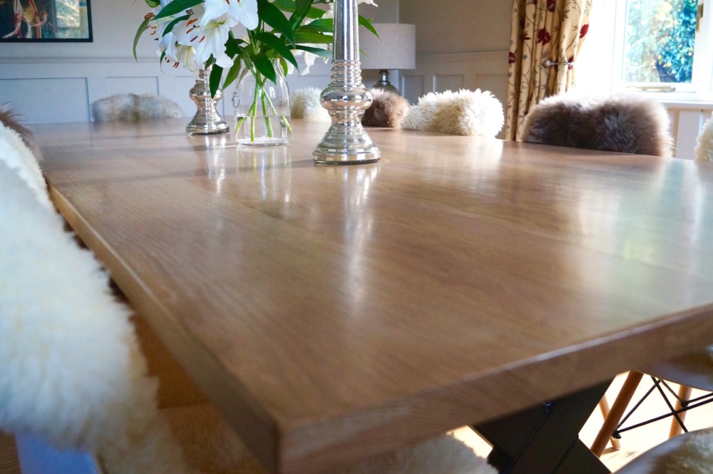 large-oak-dining-tables-seats-14-makemesomethingspecial.com