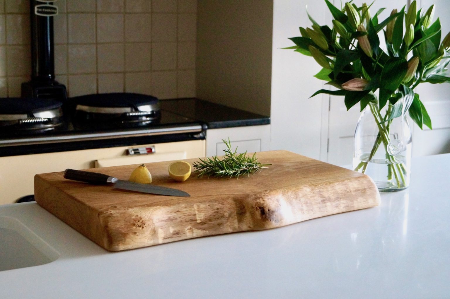 Wooden Kitchen Organiser Tray