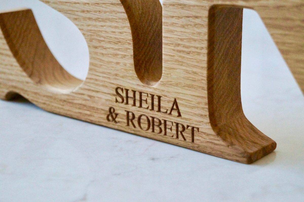 Engraved Wooden Alphabet Letters | MakeMeSomethingSpecial.com